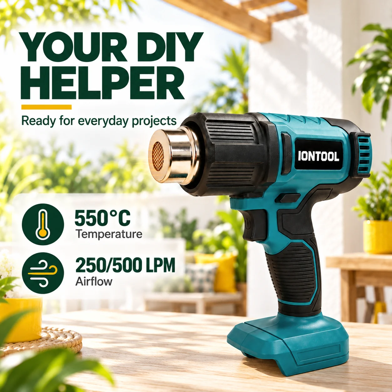 IONTOOL 550 ℃   Двухскоростной – обзор и цена Craft Heat Gun Dual Temperature Shrink